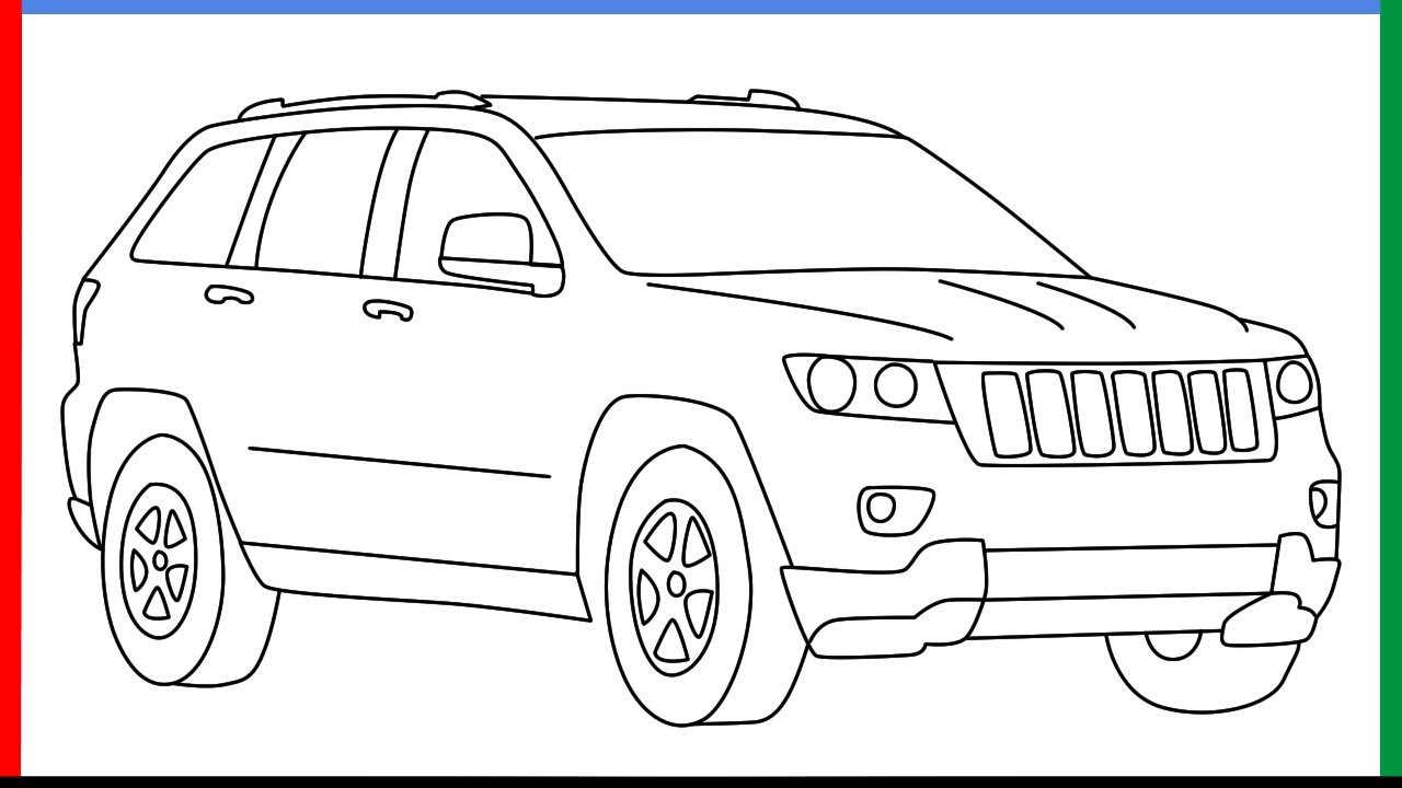 How To Draw A Jeep Grand Cherokee: Step-by-Step Guide