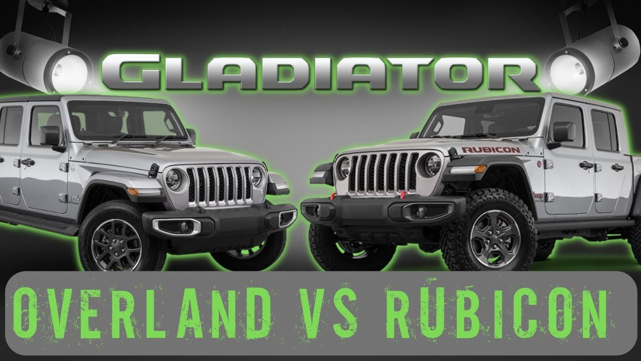 Jeep Gladiator Overland Vs Rubicon Jeep Gladiator Overland Vs Rubicon: Which Is Best for You?