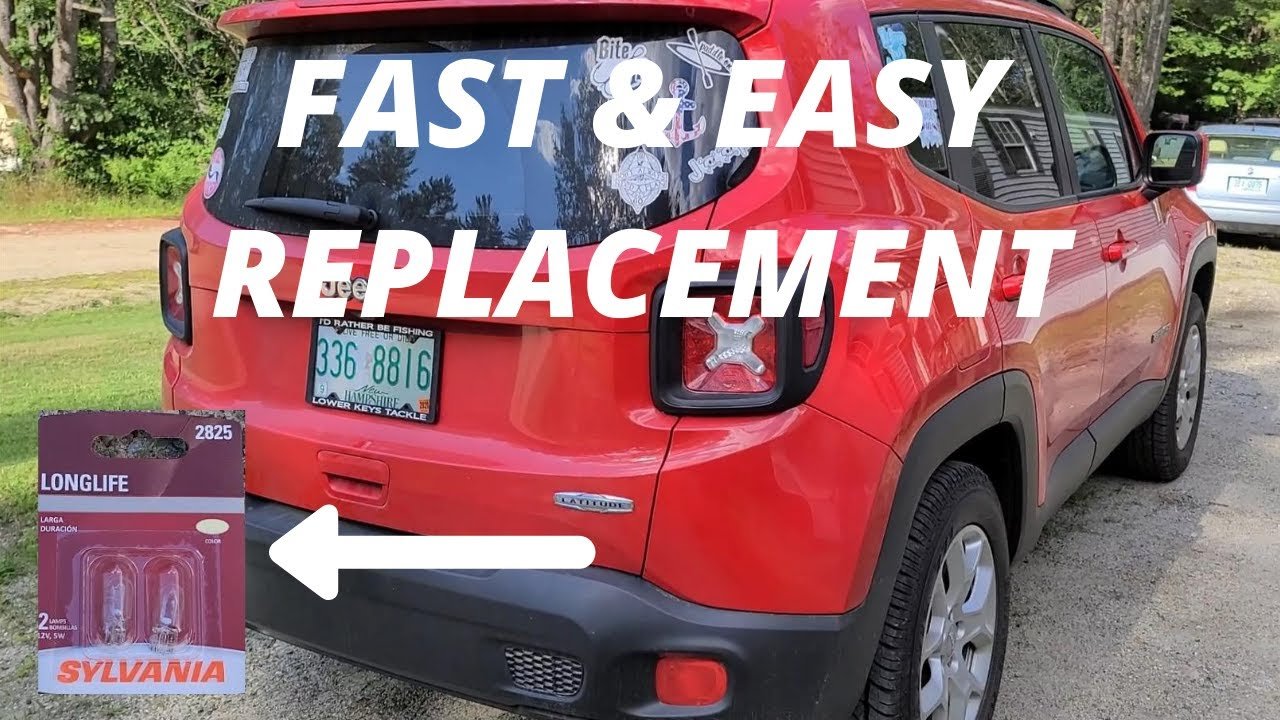 How To Change Jeep Renegade License Plate Bulb Easily