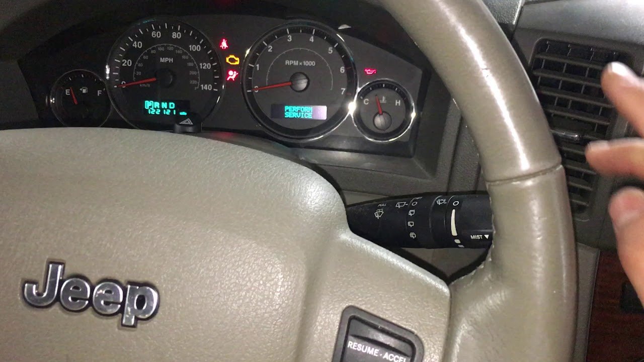 How To Reset Service Light 2007 Jeep Grand Cherokee Easily How To Reset Service Light 2007 Jeep Grand Cherokee Easily