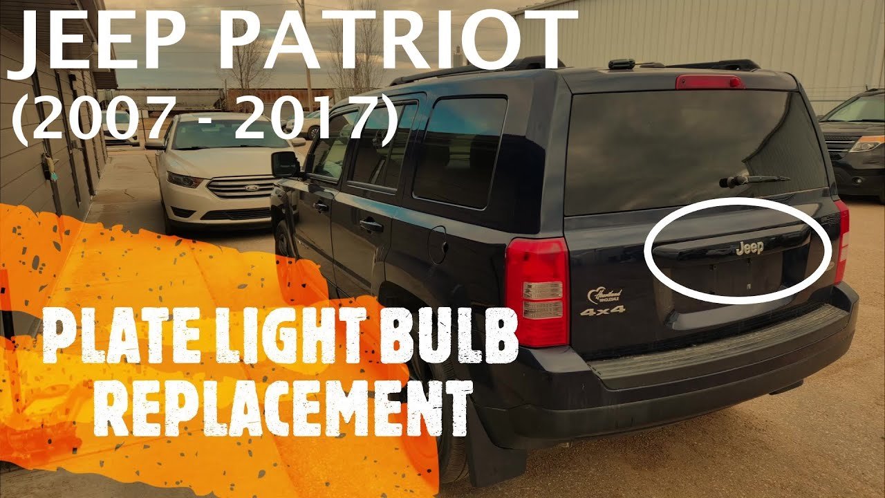 How To Change License Plate Light Jeep Patriot That Broke Fast