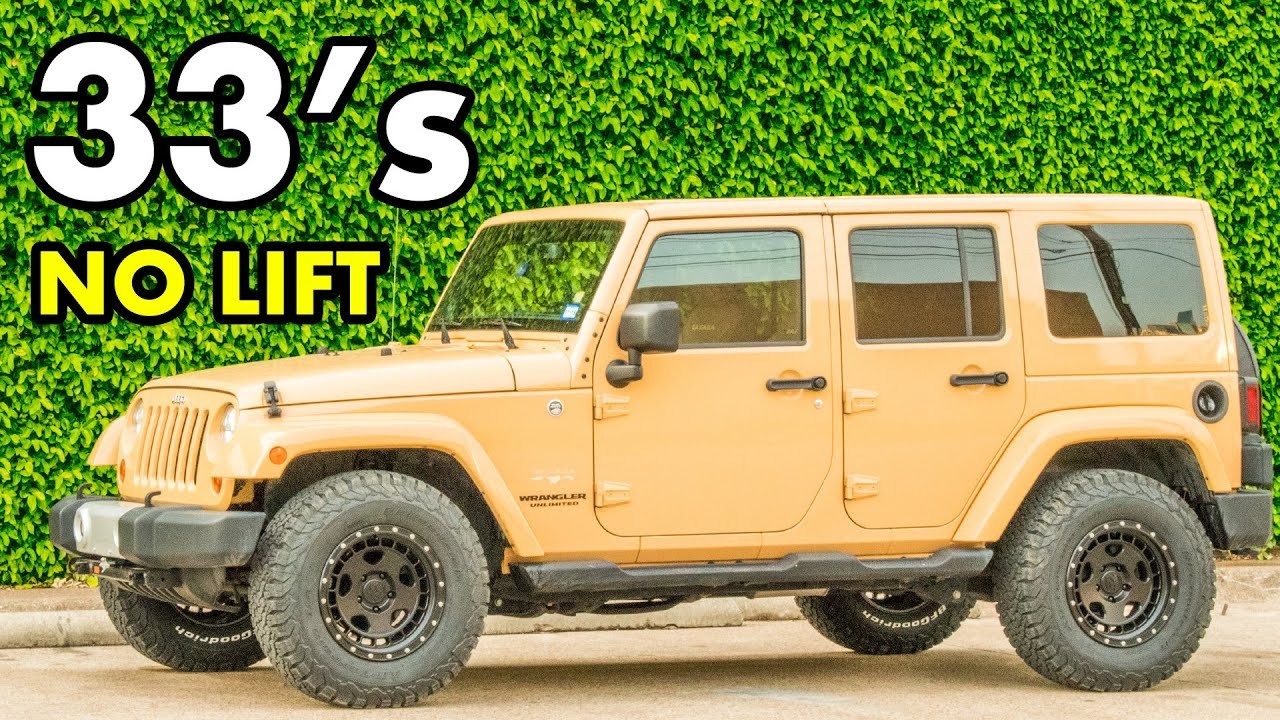 How To Fit 33 Inch Tires On Jeep Wrangler Without A Lift Easily How To Fit 33 Inch Tires On Jeep Wrangler Without A Lift Easily