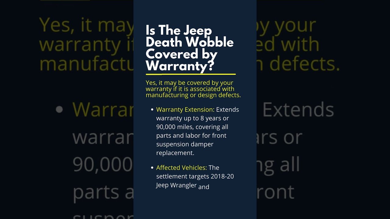 Is Jeep Death Wobble Covered By Warranty? What Owners Need to Know