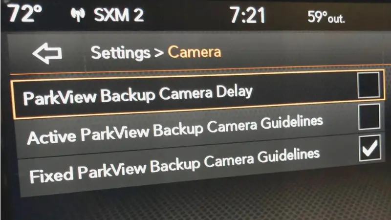 Jeep Backup Camera Delay Mean