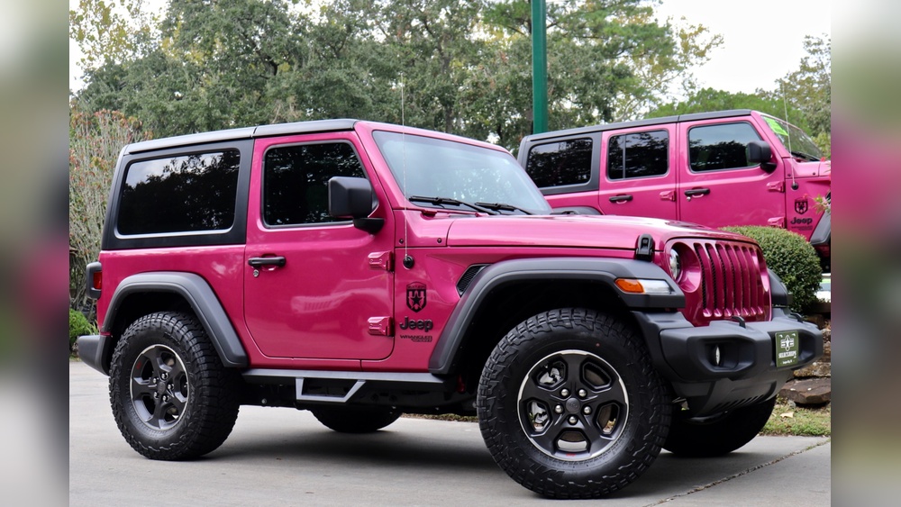 pink jeep wrangler 2 door