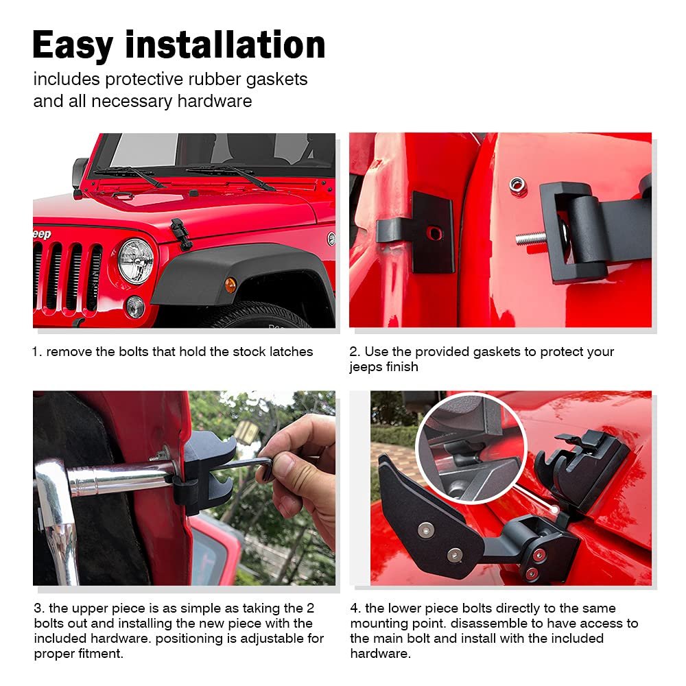 How To Remove Hood Latches For Jeep Wrangler: Step-by-Step Guide