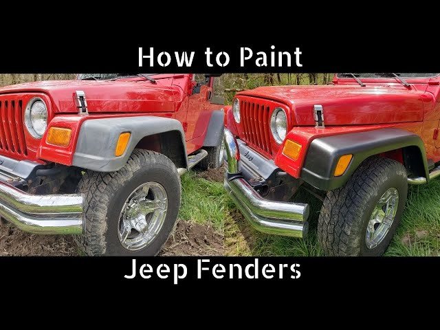 How To Paint Jeep Wrangler Fender Flares Like a Pro