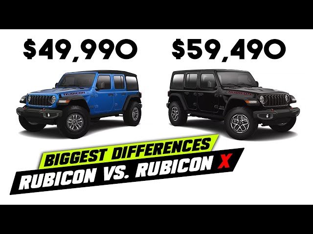 Jeep Rubicon Vs Rubicon X: Key Differences Explained