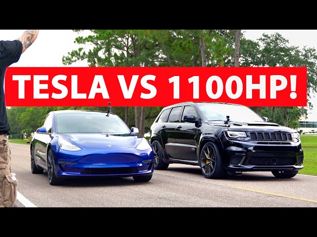 Is A Tesla Faster Than A Trackhawk? Performance Showdown