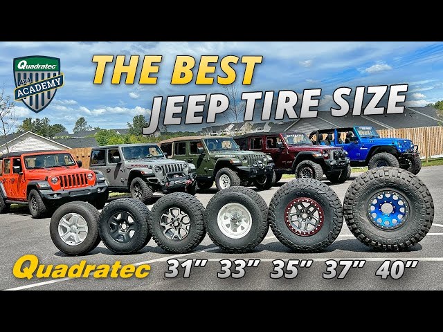 What Size Tires Fit Jeep Wrangler Unlimited: Complete Guide