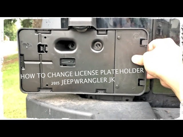 How To Remove Jeep License Plate Holder Easily and Safely