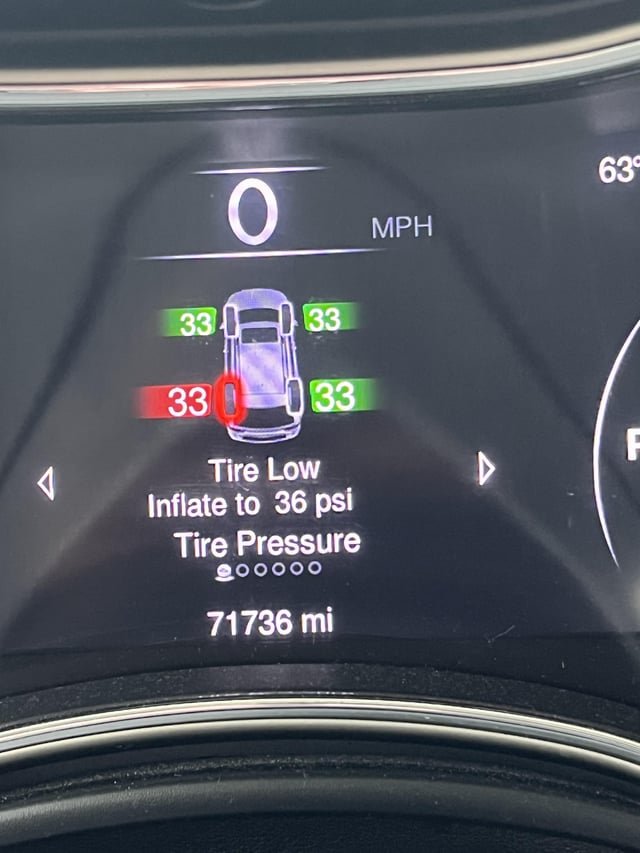 How To Reset Low Tire Pressure Light Jeep Compass Easily
