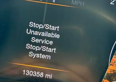 Stop/Start Unavailable Service Stop/Start System Jeep Cherokee