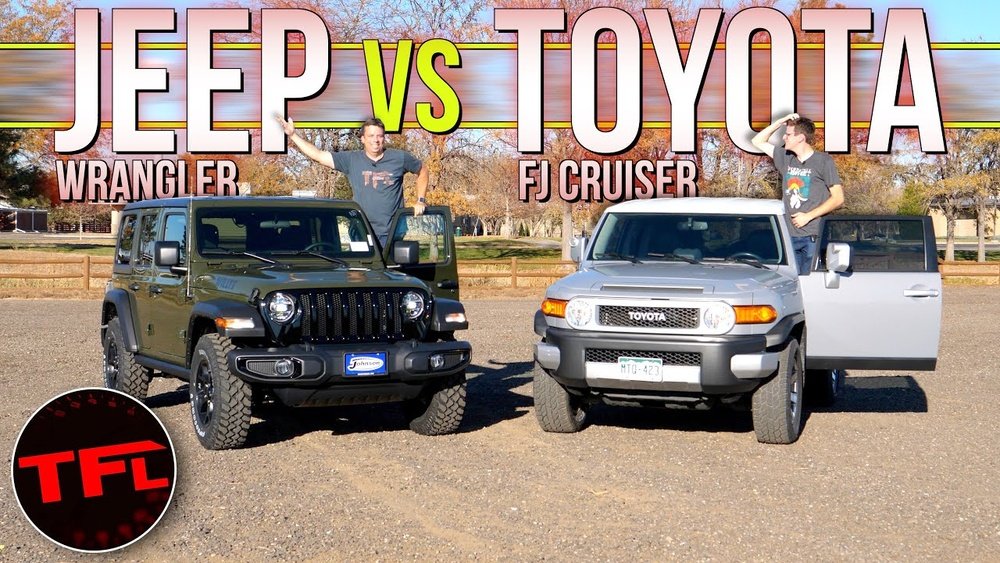 toyota fj cruiser vs jeep wrangler
